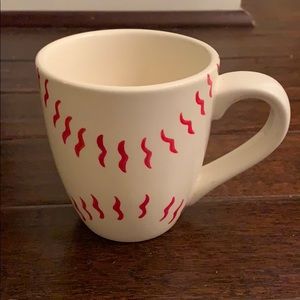 Burton and Burton Red and White Baseball Mug